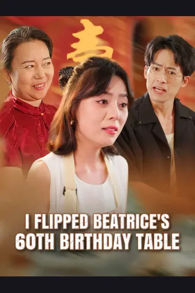 I Flipped Beatrice's 60th Birthday Table cover from reference catalogue
