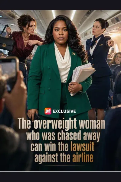 The overweight woman who was chased away can win the lawsuit against the airline cover from reference catalogue
