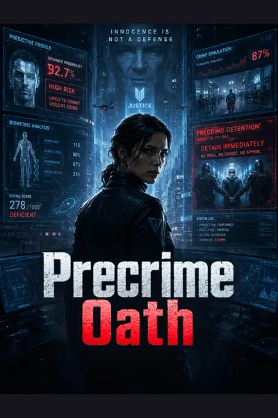 Precrime Oath cover from reference catalogue