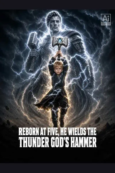 Reborn at Five,He Wields the Thunder God's Hammer cover from reference catalogue